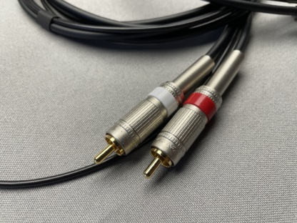 Câble RCA / RCA + Masse pour platine vinyle – Image 3