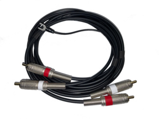 Câble RCA / RCA + Masse pour platine vinyle